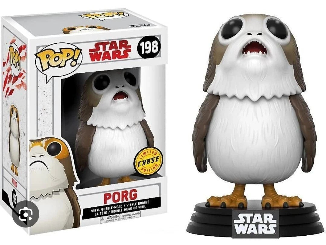 Star Wars: The Last Jedi - Porg - #198 - Funko Pop! Standard Size - Chase Exclusive