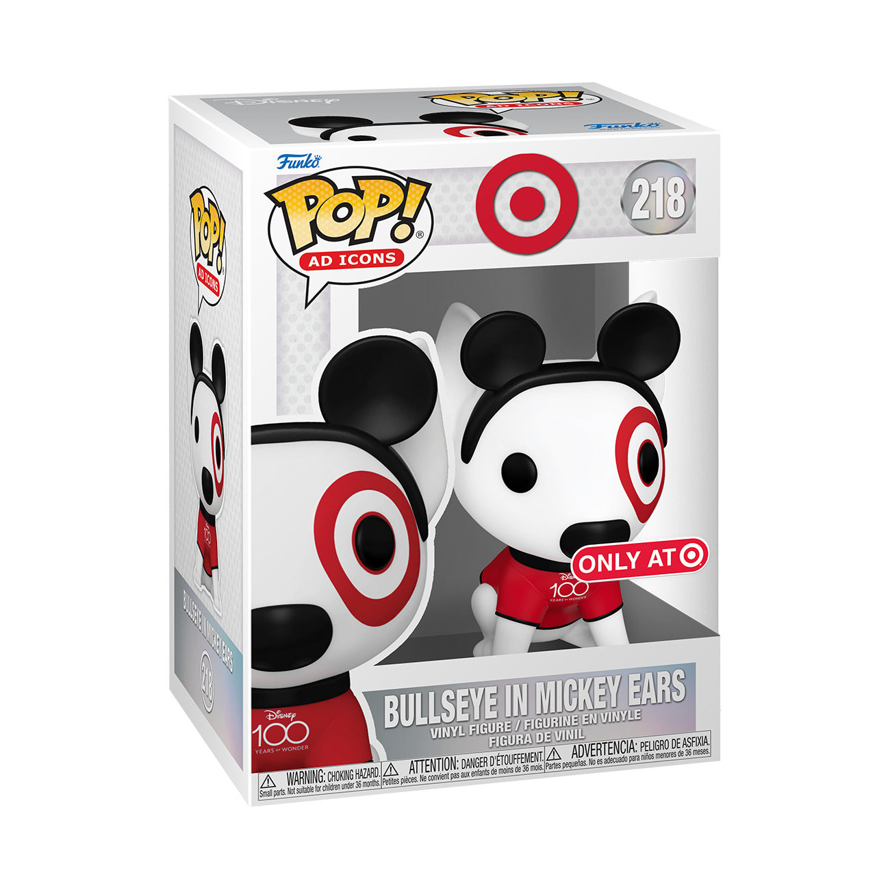 Bullseye In Mickey Ears - #218 - Funko Pop! - Ad Icons - Target Exclusive