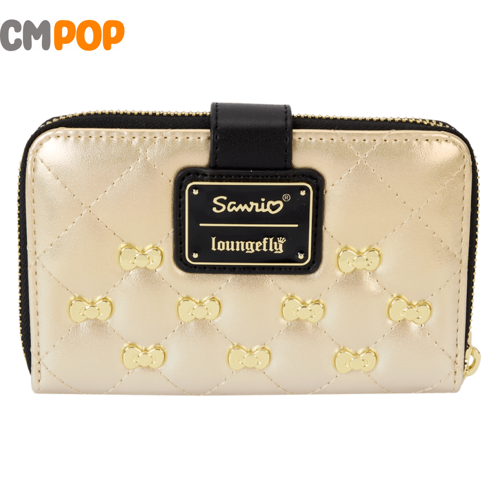 Sanrio 50Th Anniversary Gold Zip Around Wallet - Loungefly