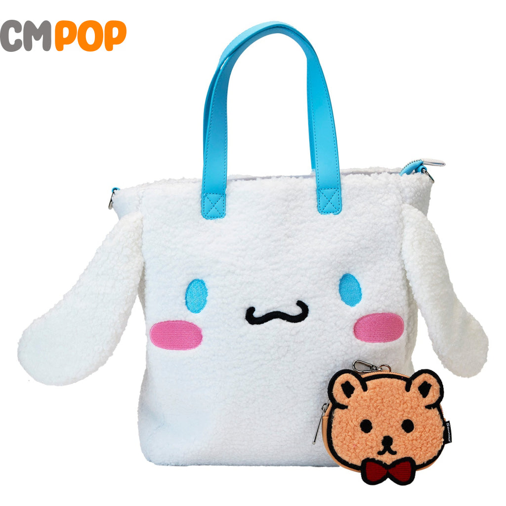Sanrio Cinnamoroll Sherpa Tote Bag With Coin - Loungefly