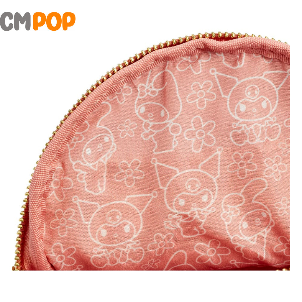 Sanrio Kuromi & My Melody Skulls And Flowers Crossbody - Loungefly
