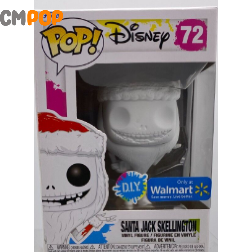 Santa Jack Skellington - #72 - Funko Pop! - Disney - DIY - Walmart Exclusive Funko Pop