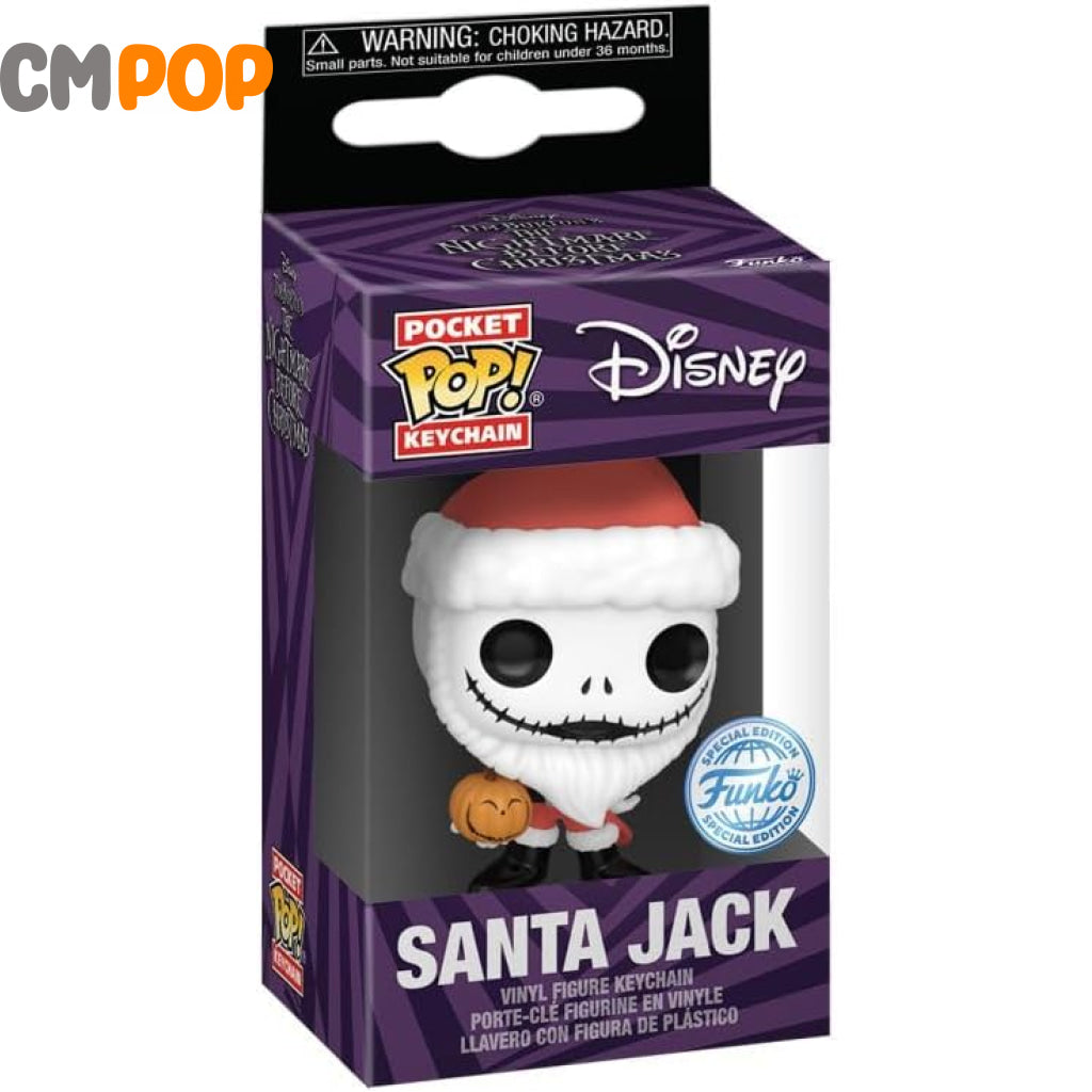 Santa Jack with Jacko lantern - Funko Pop! - The Nightmare Before Christmas - Keychain Funko Pop