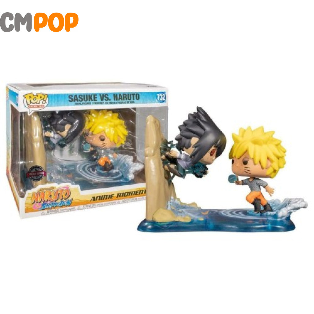 Sasuke VS. Naruto- #732- Funko Pop! - Animation - Naruto Shippuden - GameStop Exclusive - Jumbo Funko Pop