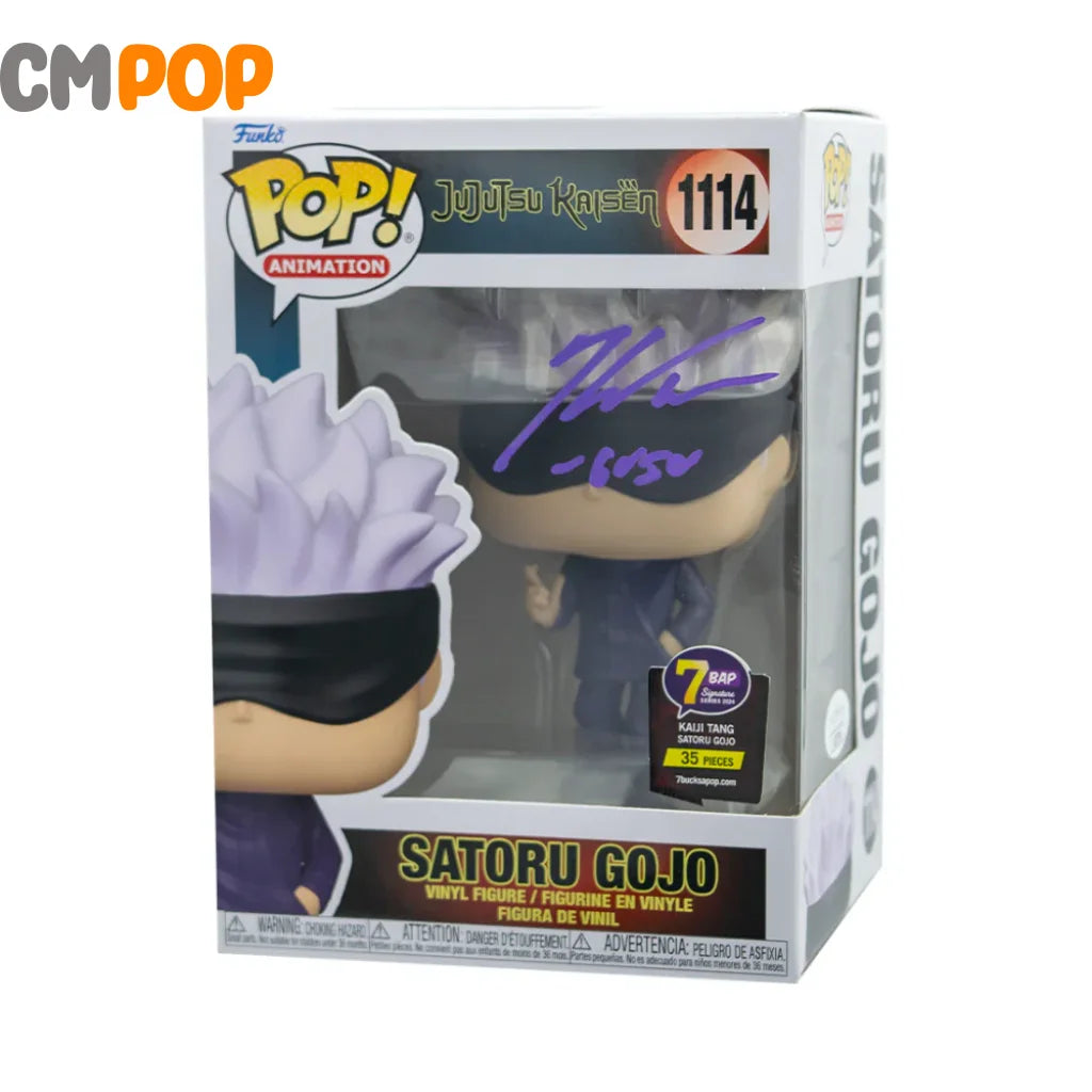 Satoru Gojo - #1114 - Funko Pop! - Jujutsu Kaisen - 7 BAP - 35 PCS - Signed POP! - Signed by Kaija Tang Funko Pop
