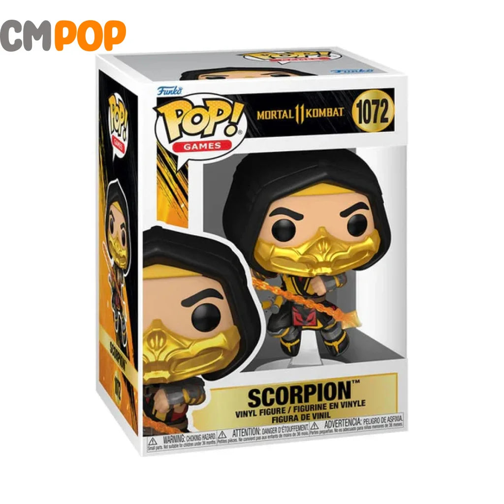 Scorpion - #1072 - Funko Pop! - Games -Mortal Kombat - Games Funko Pop