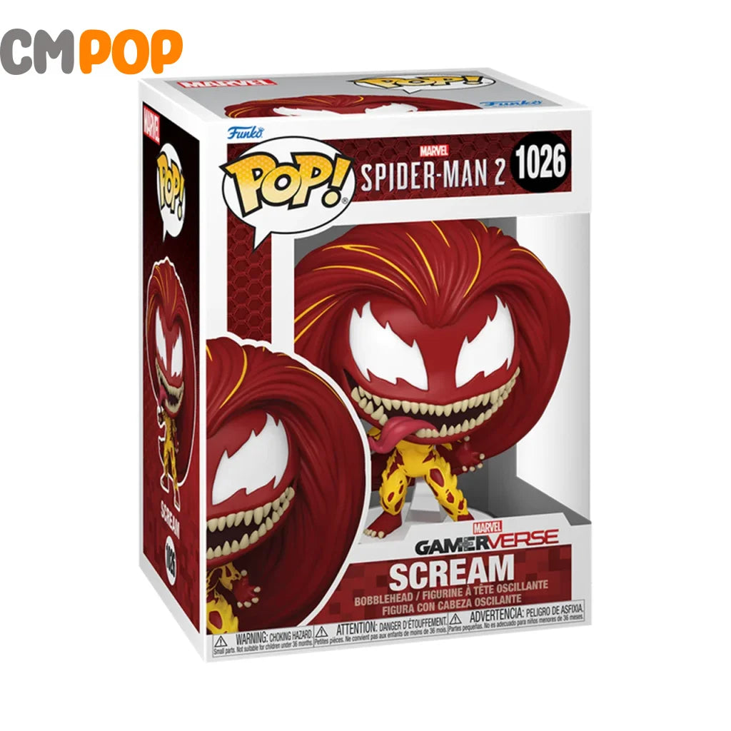 Scream - #1026 Funko Pop! Games Marvel Spider-Man 2 Pop