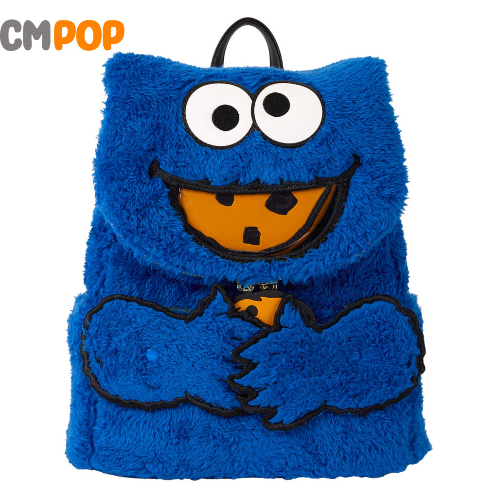 Sesame Street Cookie Monster Plush Mini Backpack - Loungefly