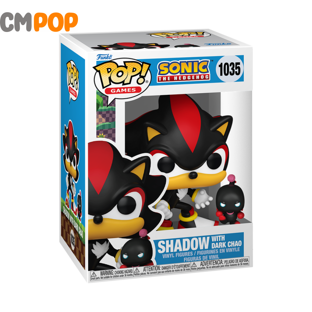 Shadow With Dark Chao - #1035 Funko Pop! Pop And Buddy Sonic The Hedgehog
