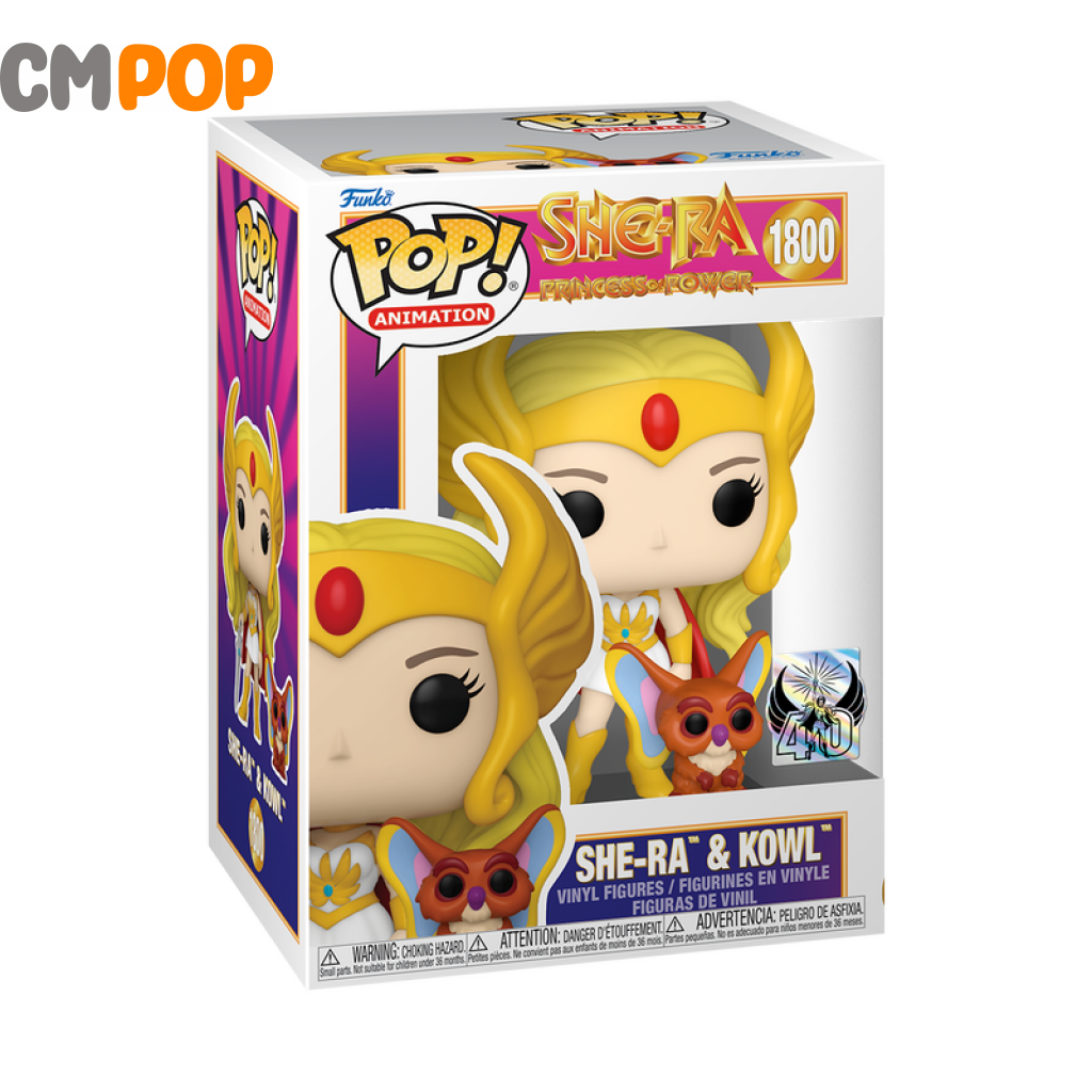 She-Ra & Kowl - #1800 Funko Pop! Animation She-Ra: Princess Of Power 40Th Anniversary. Pop