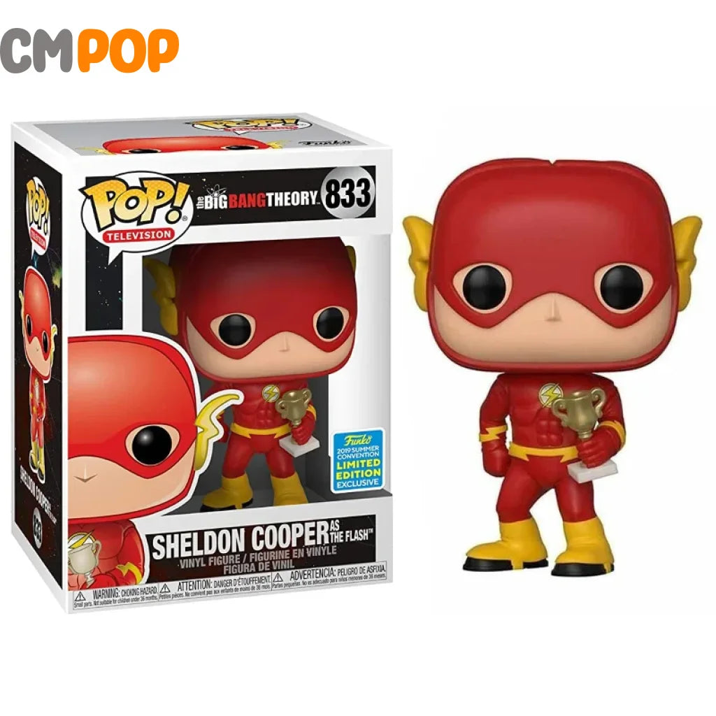 Sheldon Cooper As The Flash - #833 Funko Pop! Big Bang Theory 2019 Summer Con Exclusive Pop
