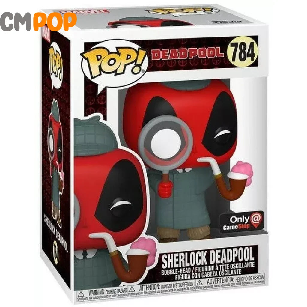 Sherlock Deadpool - #784 Funko Pop! Marvel Gamestop Exclusive Pop