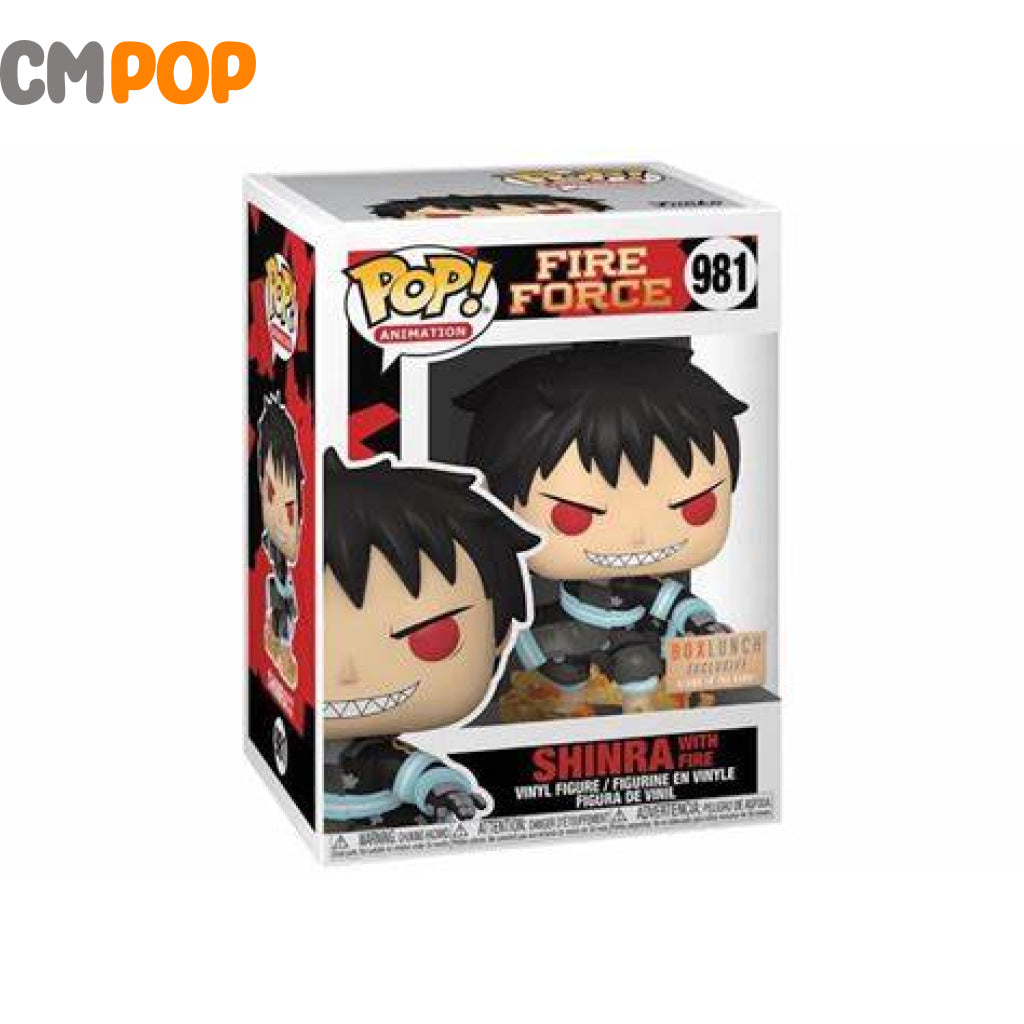 Shinra With Fire - #981- Funko Pop! - Fire Force - Box Lunch Exclusive Funko Pop