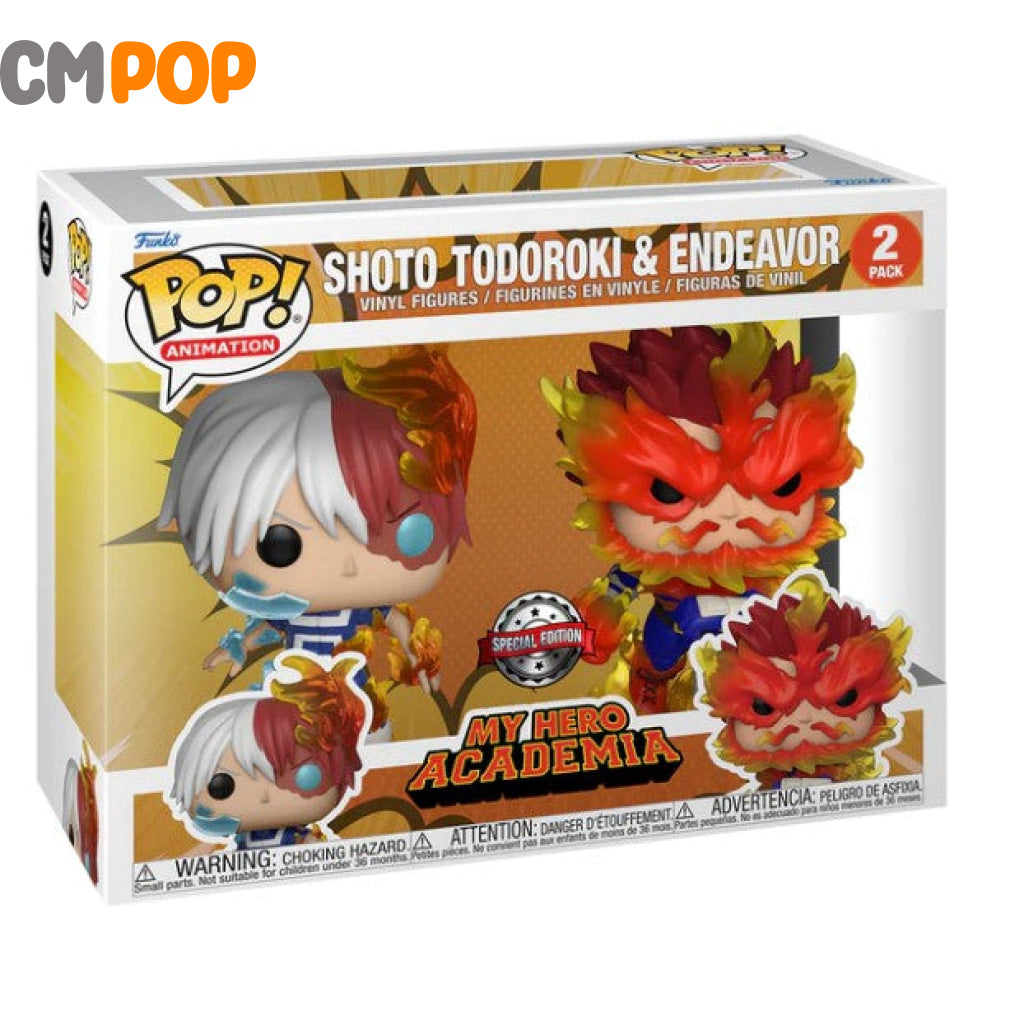 Shoto Todoroki & Endeavour- 2 Pack - Funko Pop! My Hero Academia Pop