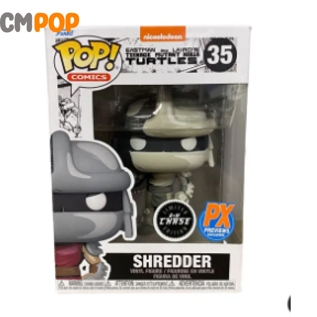 Shredder - #35 Funko Pop! Comics Tmnt Limited Edition B + W Chase Px Previews Exclusive