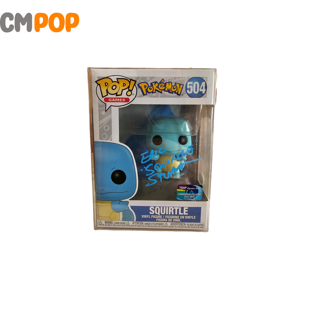 Signed Squirtle Psa Certified -#504 - Pokemon Funko Pop