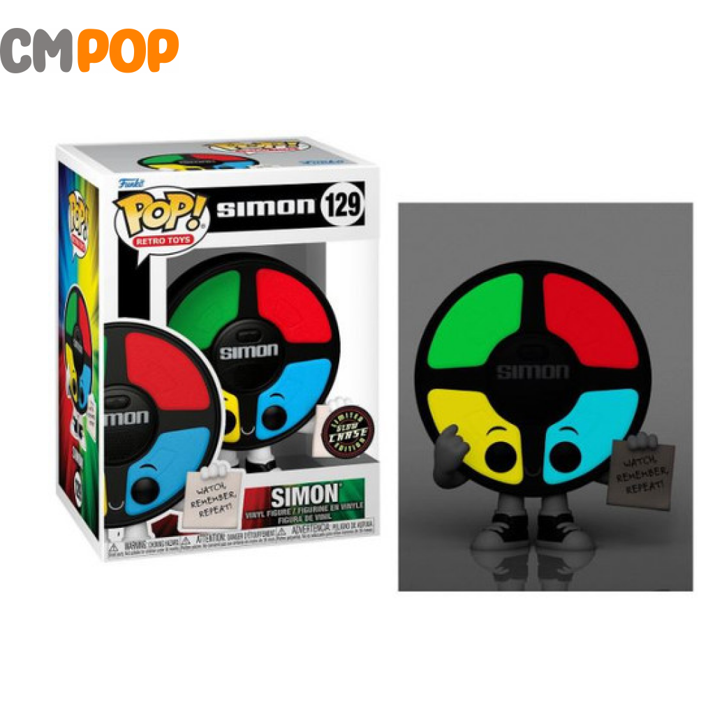 Simon - #129 Funko Pop! Retro Toys- Glow Chase Exclusive Pop