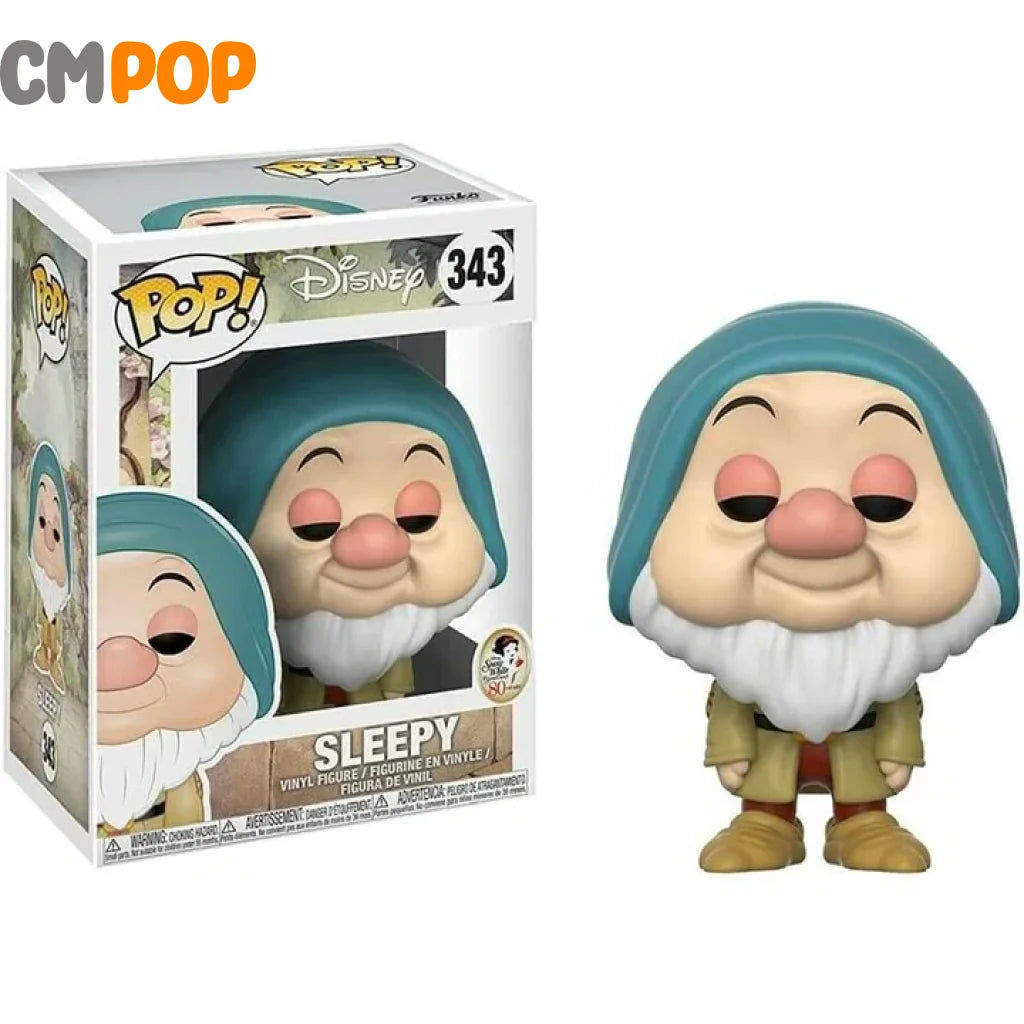 Sleepy- #343 - Funko Pop Disney Snow White 80 Years