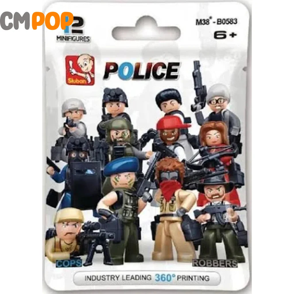 Sluban Cops & Robbers Minifigures Blind Bag Toy
