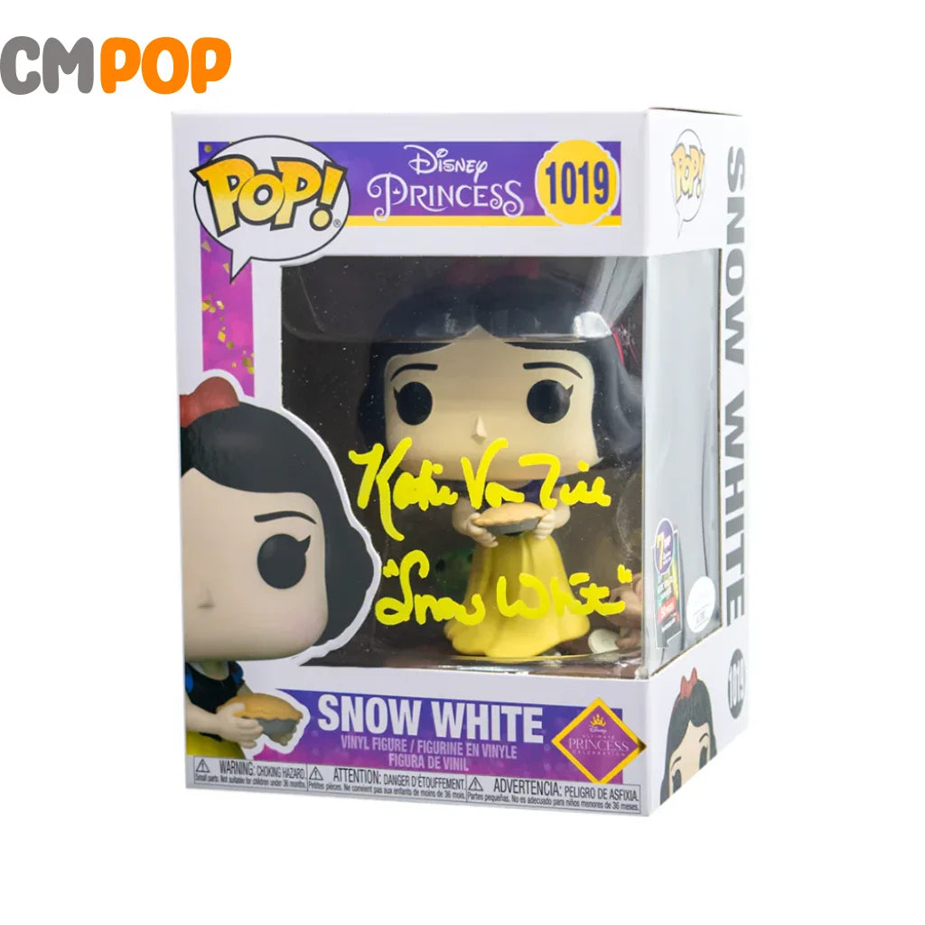 Snow White - #1019 - Funko Pop! - Disney - Princesses - 7 BAP - PCS - Signed POP! - Signed by Katie Von Till Funko Pop