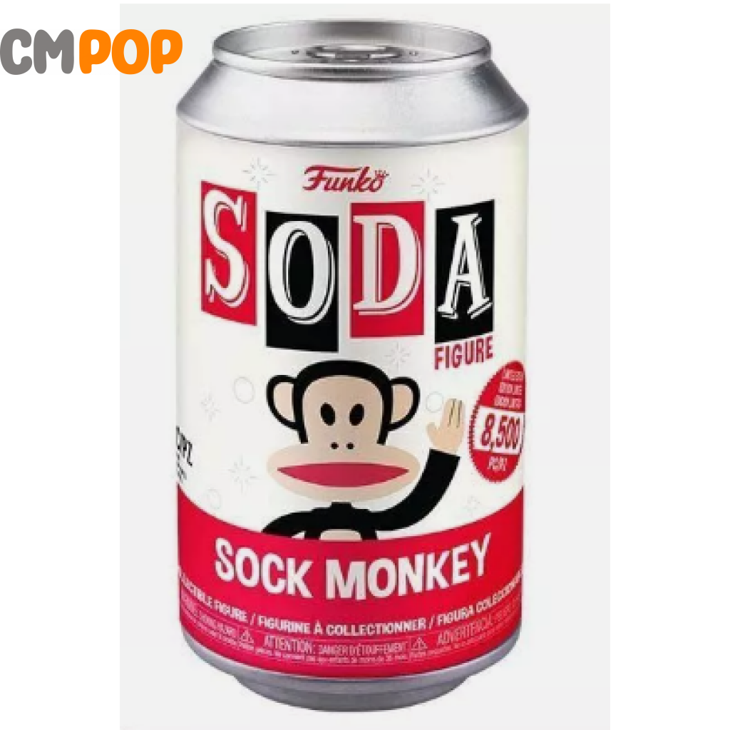 Sock Monkey - Funko Vinyl Soda 8.500 Pieces Chance Of Chase Paul Frank