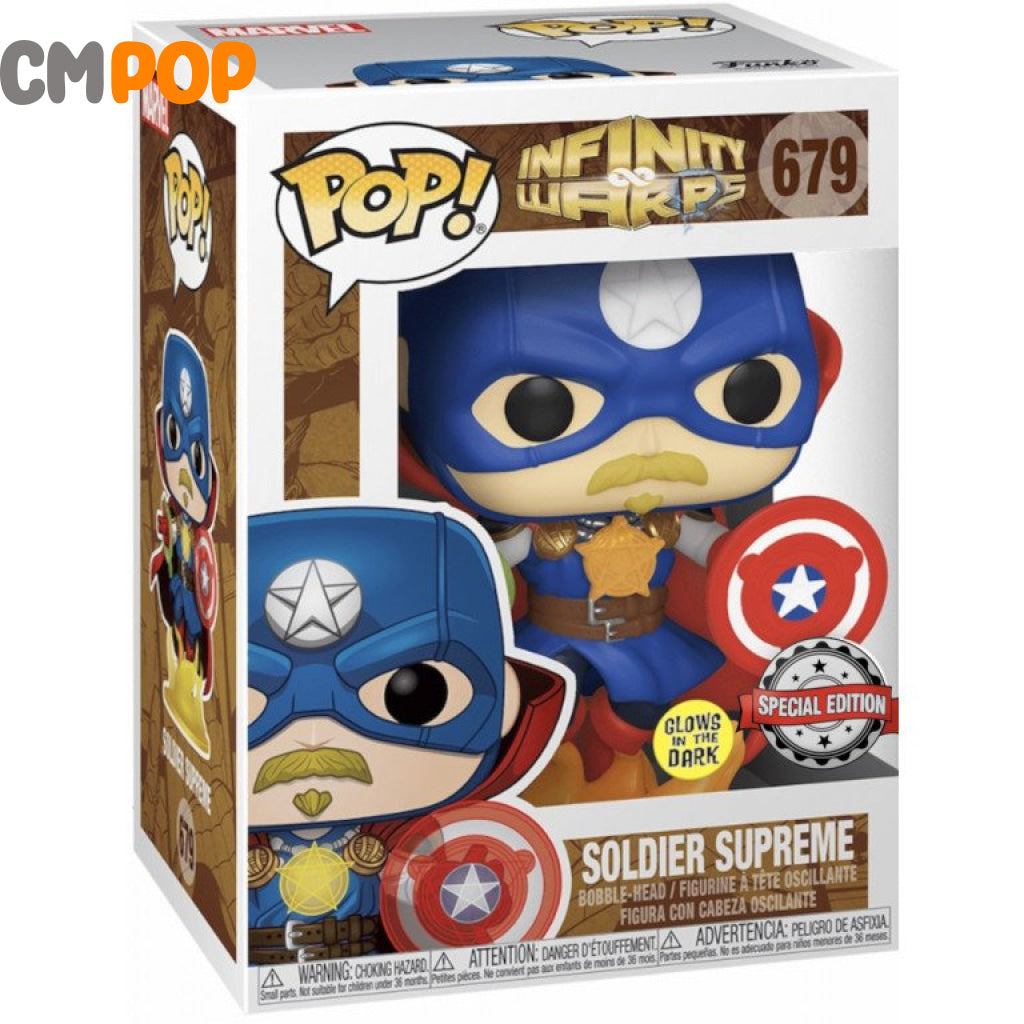 Soldier Supreme - #679 Funko Pop! Infinity Warps Gitd Special Edition Exclusive Pop