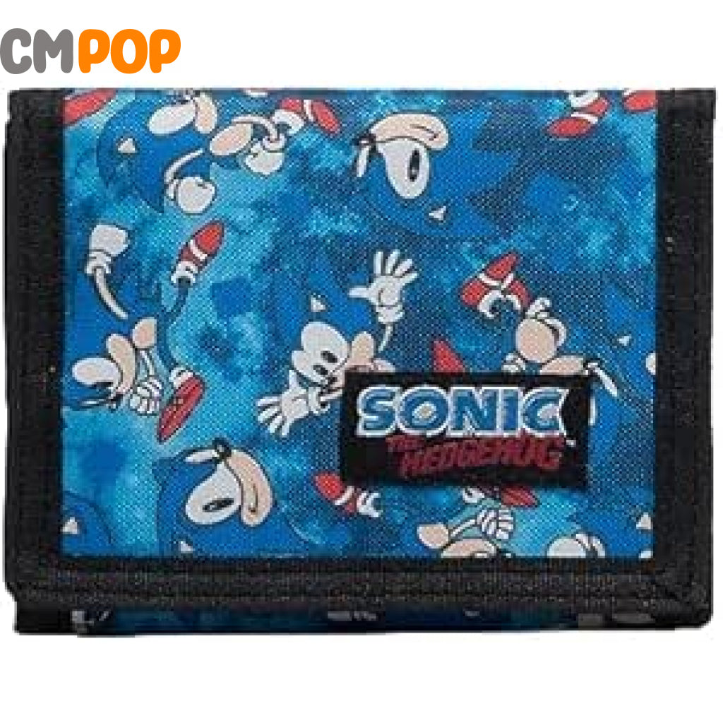 Sonic The Hedgehog Nylon Trifold Wallet Wallet