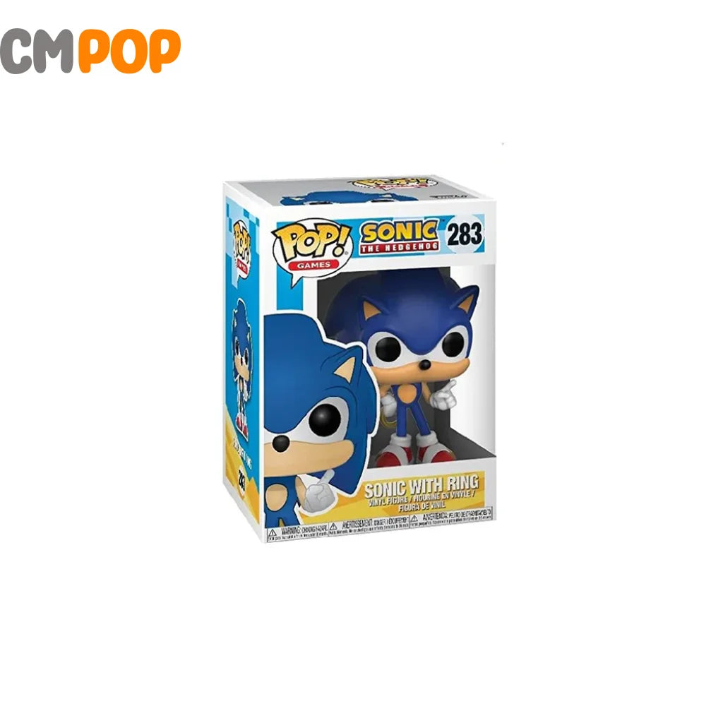 Sonic With Ring - #283 Funko Pop! Games The Hedgehog Glows In Dark Exclusive Pop