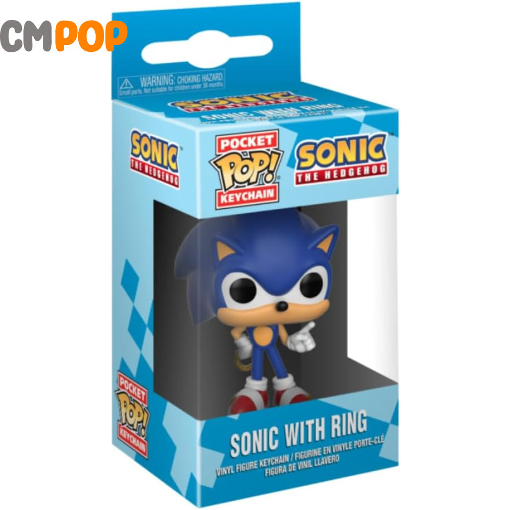 Sonic with Ring - Funko Pop! - Sonic the Hedgehog - Keychain Funko Pop