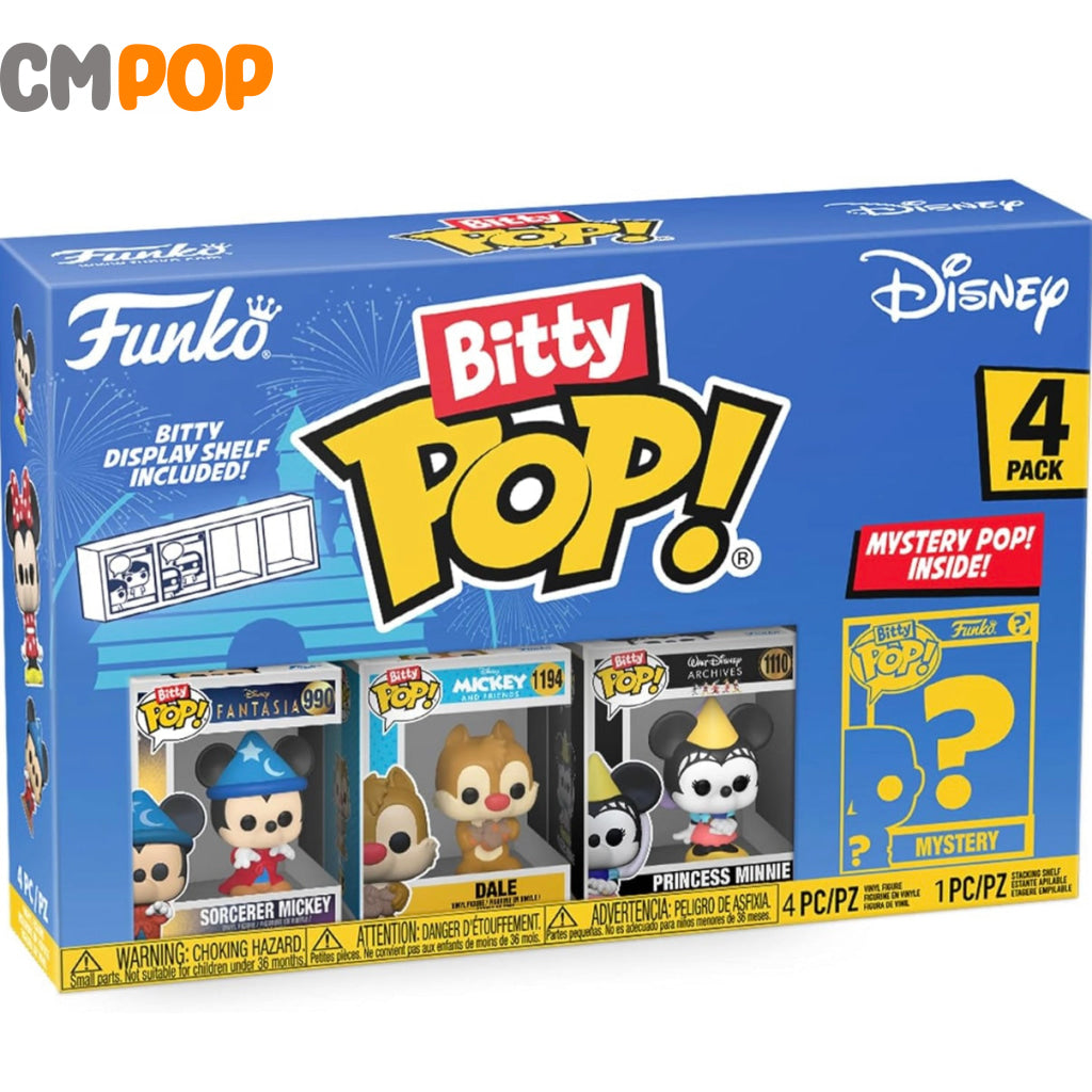 Sorcerer Mickey 4 Pack - Funko POP! - Bitty POP! - Disney - Mystery Pop Funko Pop