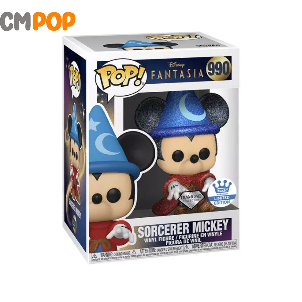 Sorcerer Mickey - #990 Funko Pop! Disney Diamond Collection Exclusive Pop