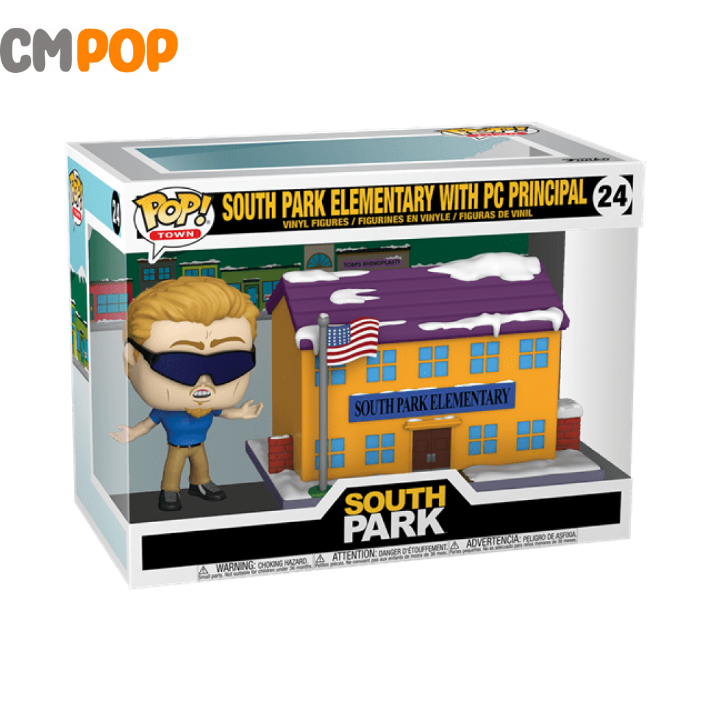 South Park Elementary With Pc Principal - #24 Funko Pop! Town Pop