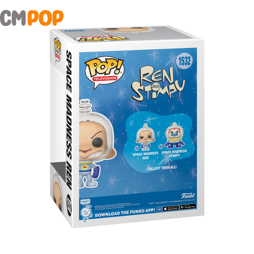 Space Madness Ren - # 1532 Funko Pop! Tv Stimpy Special Edition Pop