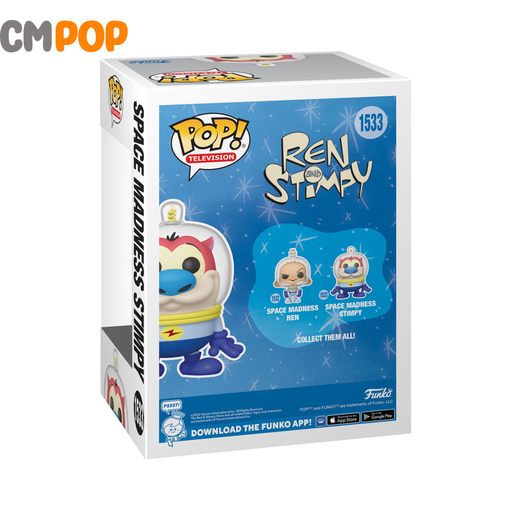 Space Madness Stimpy - #1533 Funko Pop! Tv - Ren Special Edition Pop