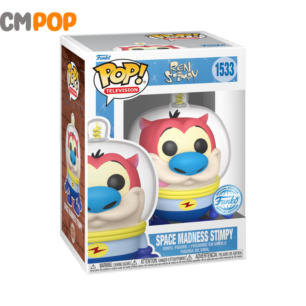 Space Madness Stimpy - #1533 Funko Pop! Tv - Ren Special Edition Pop