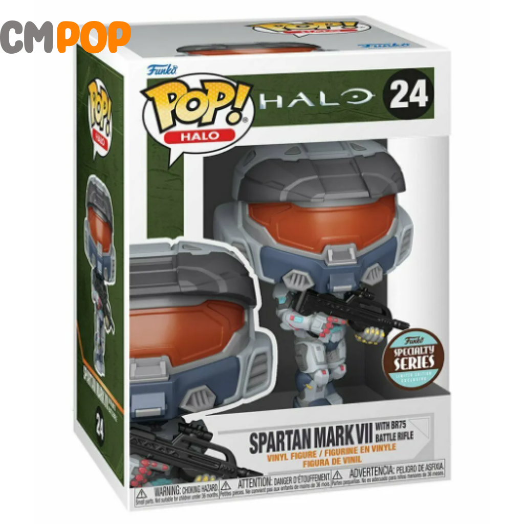 Spartan Mark V11 With Br75 Battle Rifle - #24 Funko Pop! Halo - Speciality Series Exclusive Pop