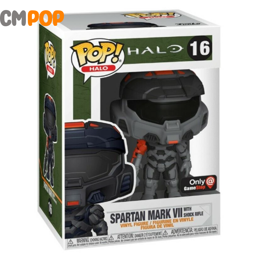 Spartan Mark V11 With Shock Rifle - #16 Funko Pop! Halo Gamestop Exclusive Pop