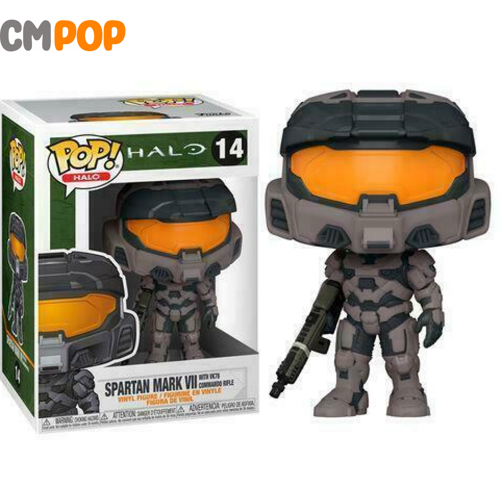 Spartan Mark V11 With Vk78 Commando Rifle - Halo #14 Funko Pop! Pop