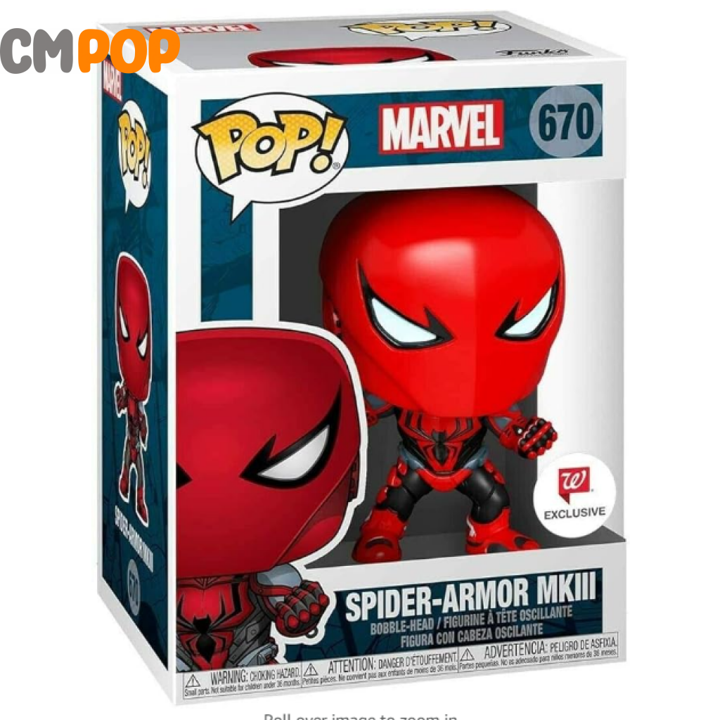 Spider-Armor Mkiii -#670 Funko Pop! - Marvel Exclusive Pop