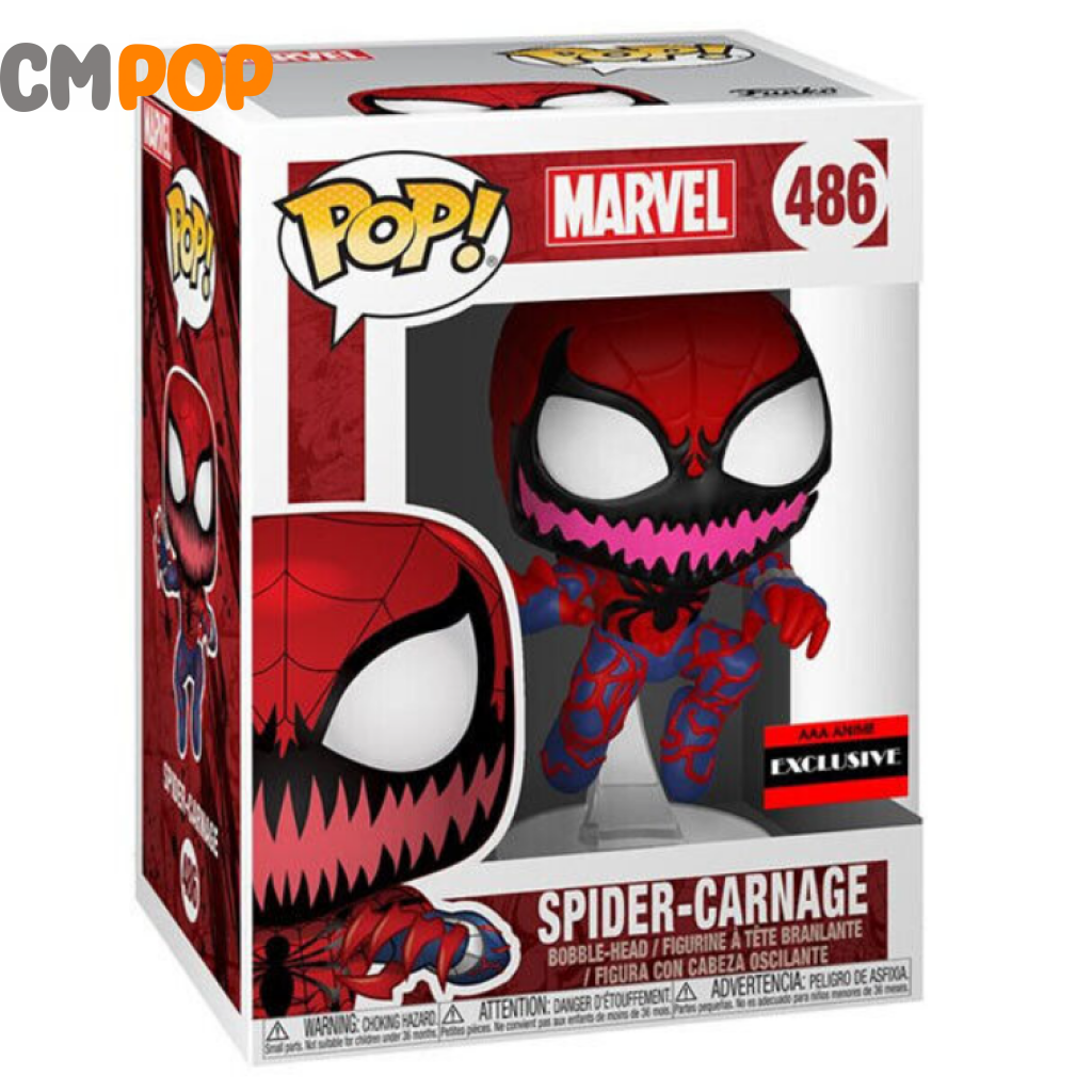 Spider - Carnage - #486 Funko Pop! Aaa Anime Exclusive Pop