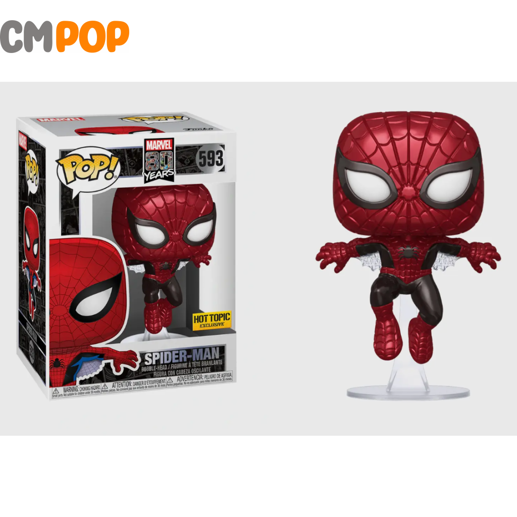Spider-Man - #593 Funko Pop! Marvel 80 Years Hot Topic Exclusive Pop