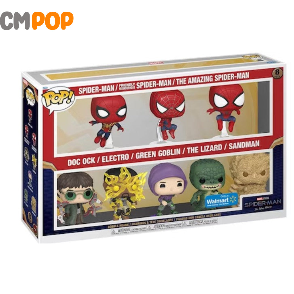 Spider-Man 8 Pack - Funko Pop! Marvel Walmart Exclusive Pop