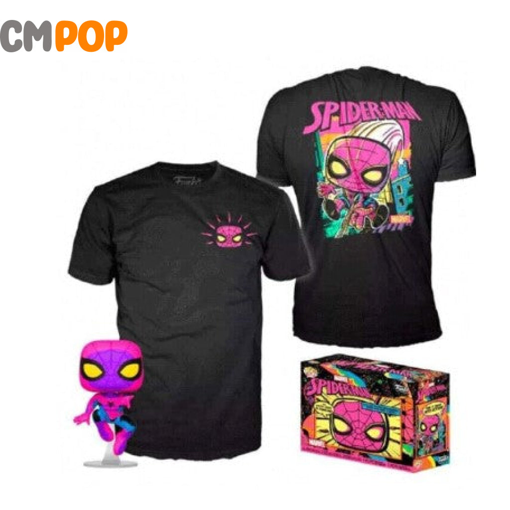 Spider-Man Blacklight - Marvel Funko Pop! And Tee