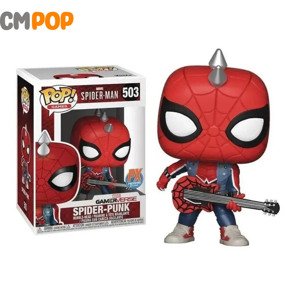 Spider-Punk - #503 - Funko Pop! - Spider Man - Marvel - PX Exclusive Funko Pop