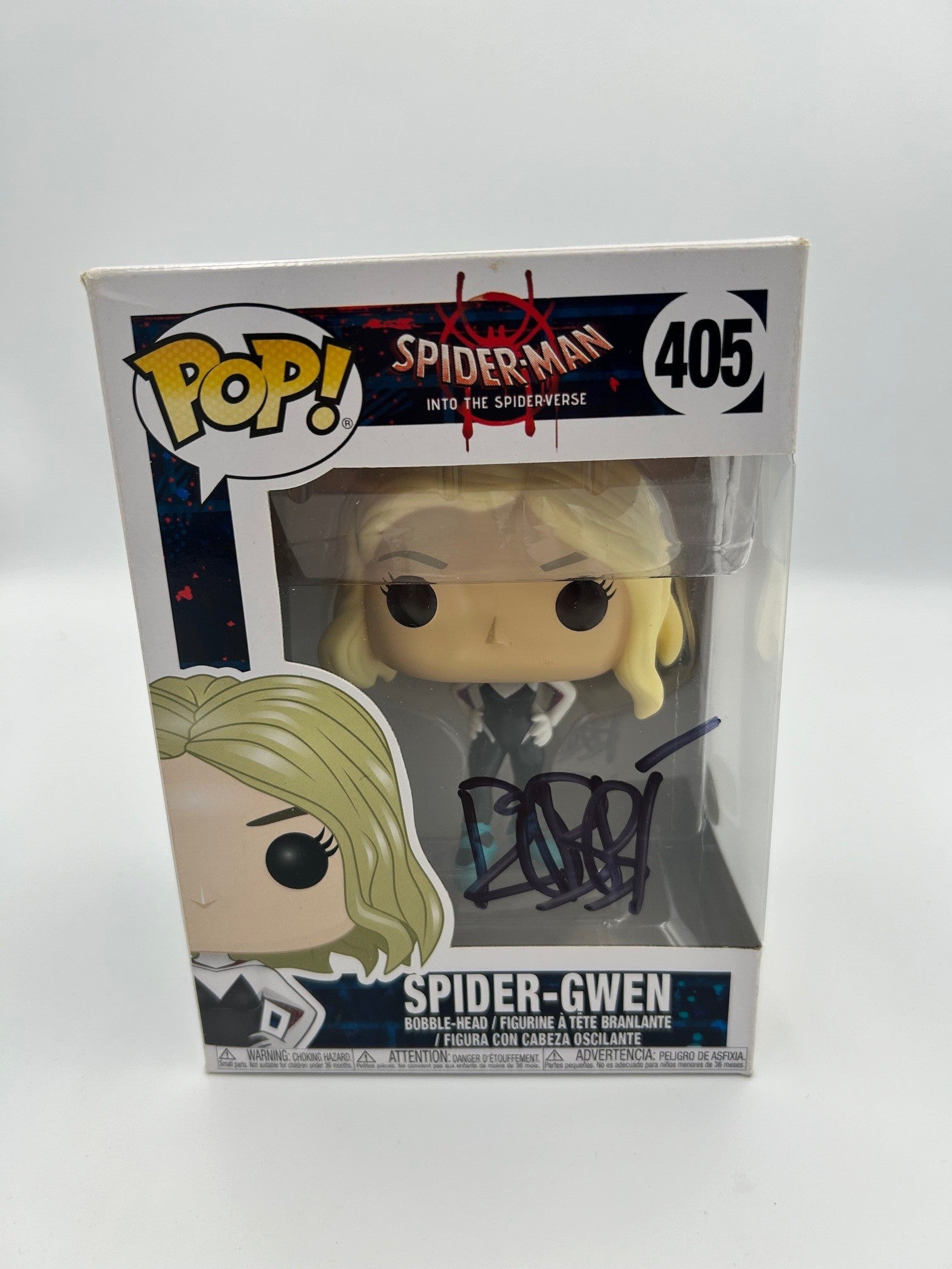 Spider-Gwen Signed - #405 - Funko Pop! - Marvel - Spiderman Into the Spiderverse - Signed by Robbi Rodriguez