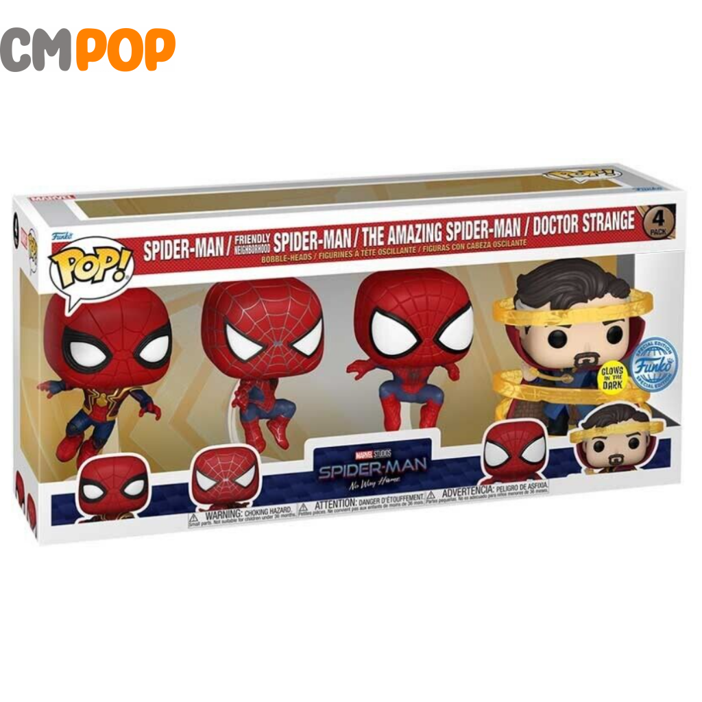 Spiderman: No Way Home - Funko Pop Marvel 4Pk Pop