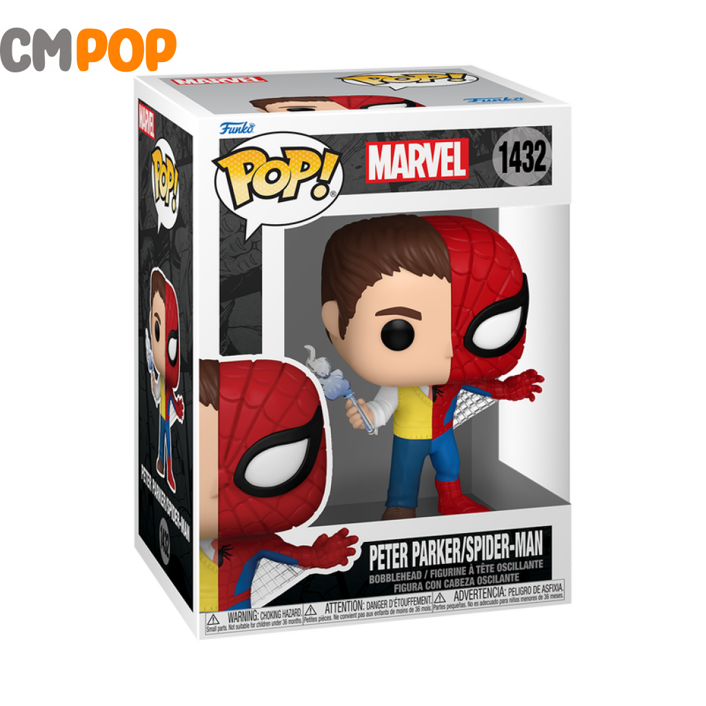 Spiderman/Peter Parker - Marvel Split #1432 Funko Pop! Pop