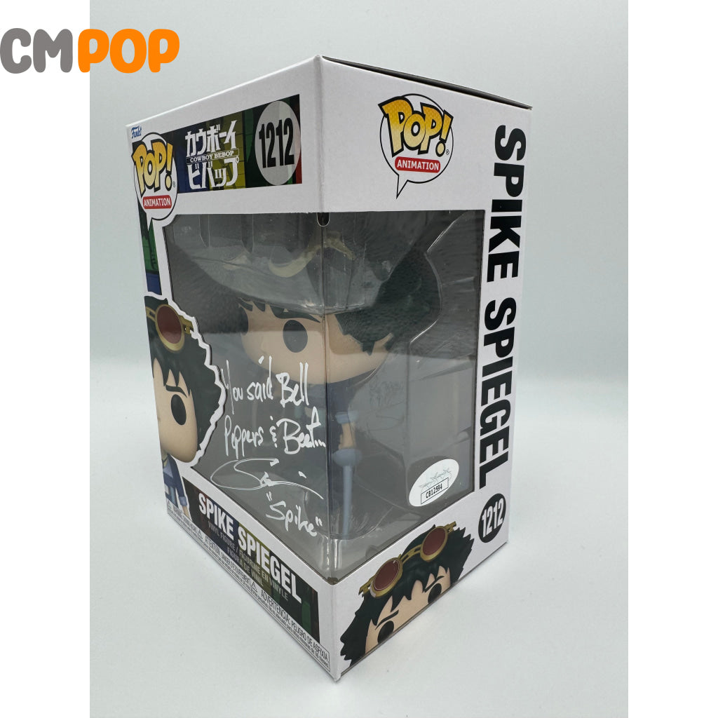 Spike Spiegel- #1212 - Funko Pop! Animation Cowboy Bebop Signed By Steve Blum Certified Pop