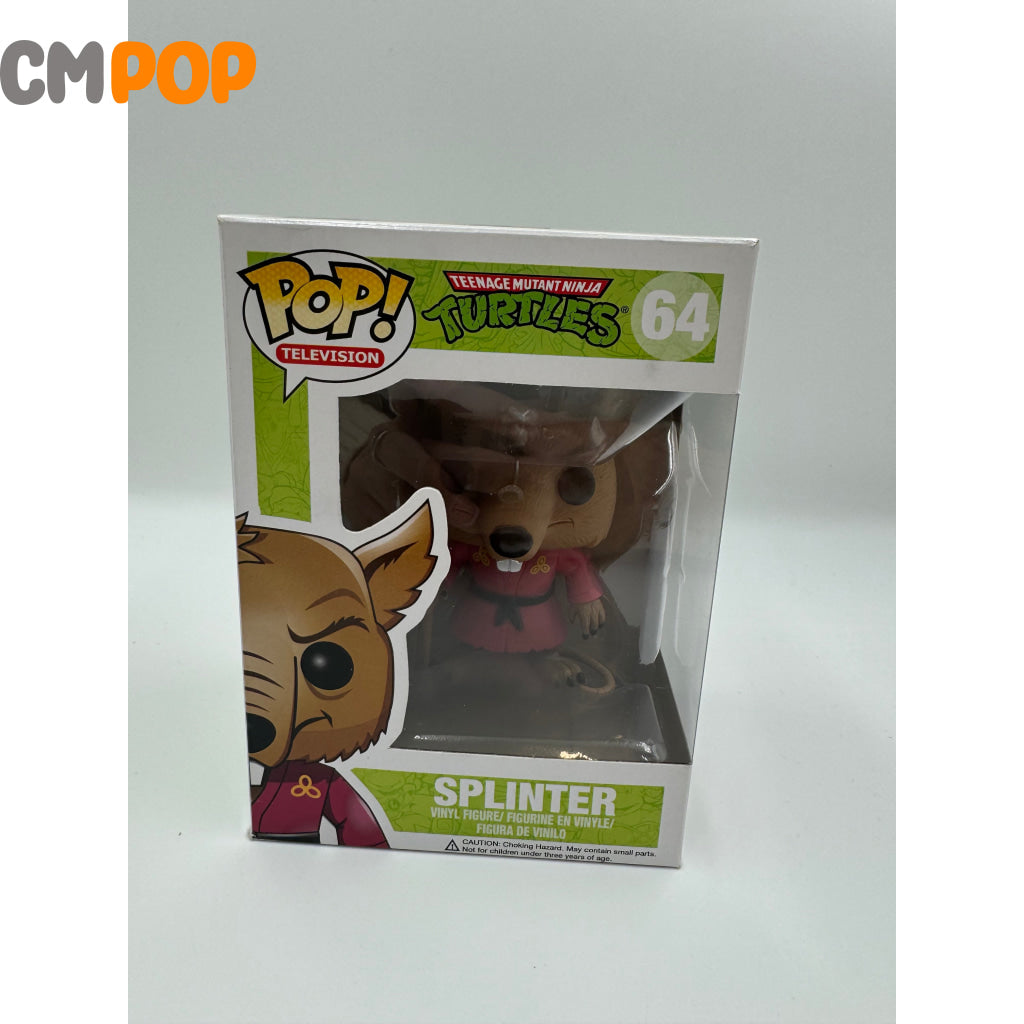 Splinter - #64 Funko Pop! Television Teenage Mutant Ninja Turtles Tmnt Pop Oob