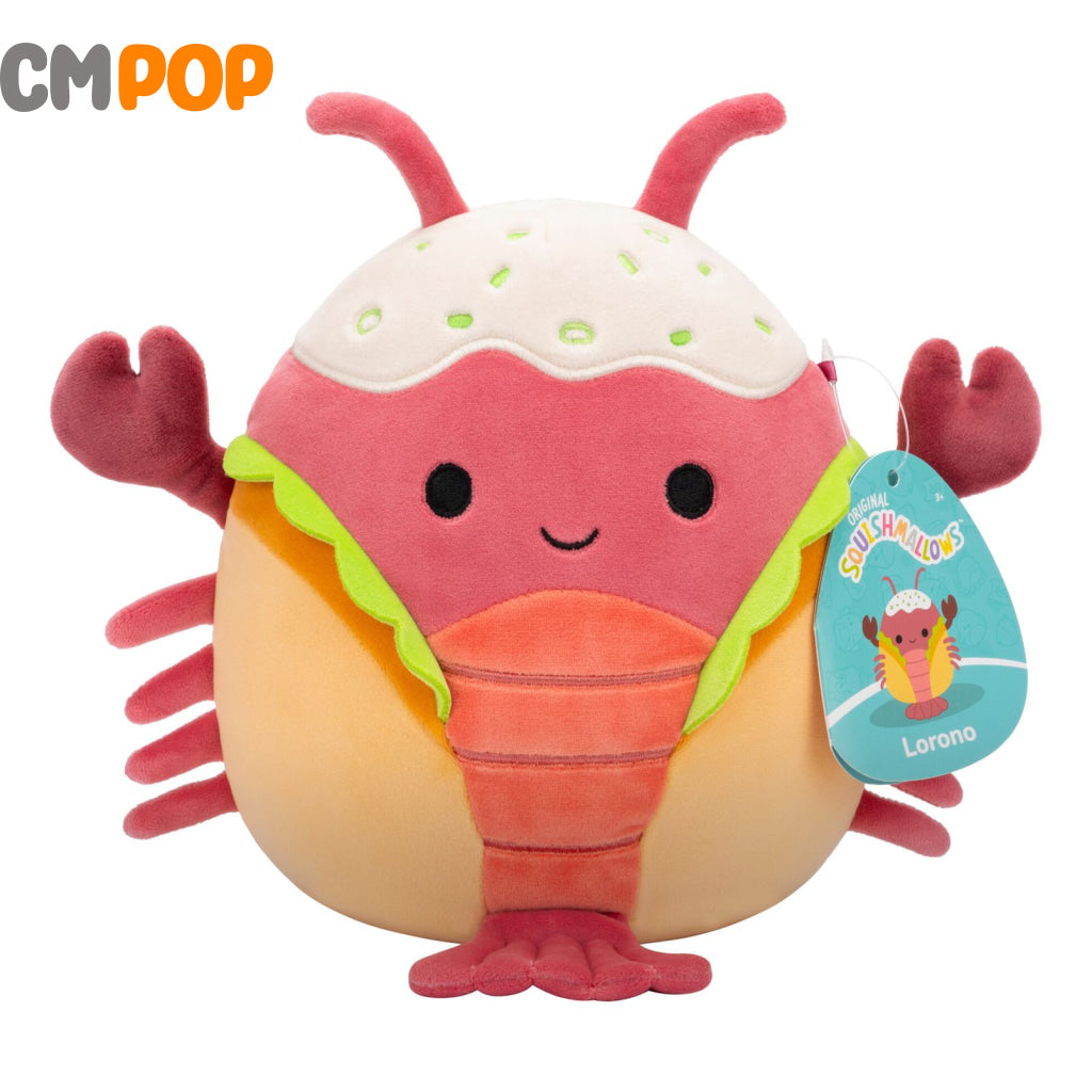 Squishmallows - 7.5 Inch Lorono the Lobster Roll Squishmallows